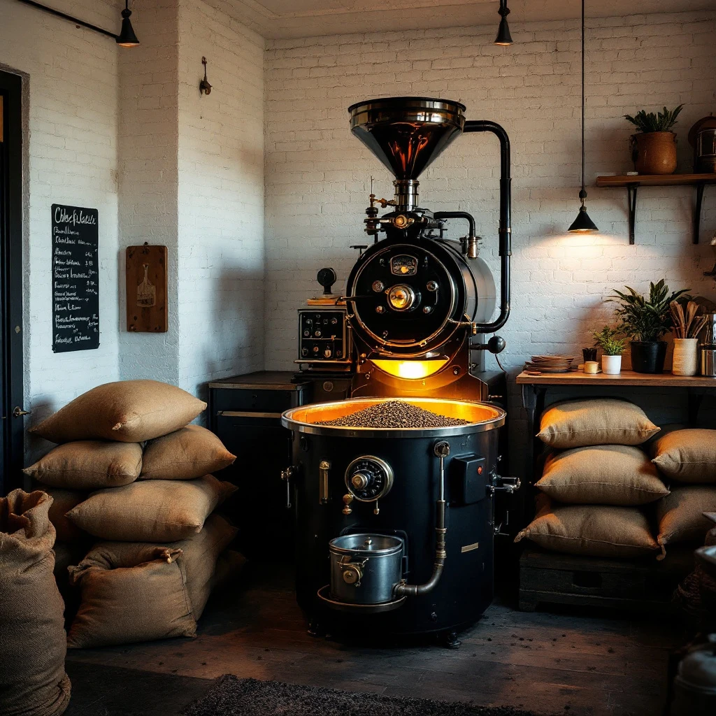 detail povrchu arabica zrn těsně po upražení